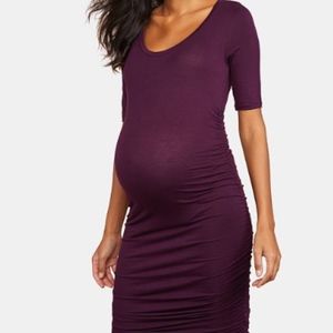 Purple Maternity Dress Medium